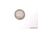 1898 SILVER GREAT BRITAIN 4 PENCE SILVER. RARE.