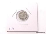 1853 ARROWS LIBERTY SEATED HALF DIME.