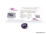 13.90 CT OVAL CUT ALEXANDRITE WITH GGL CERT. 14X11X7.