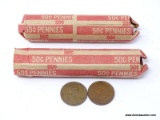 (2) ROLLS OF LINCOLN WHEAT CENTS.