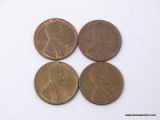 (4) 1955 POOR MAN'S DOUBLE DIE LINCOLN CENTS.