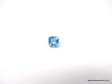 0.77 CT RADIANT CUT SWISS BLUE TOPAZ. 5X5X3.