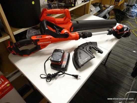(TABLE) CRAFTSMAN TRIMMER & BLOWER.