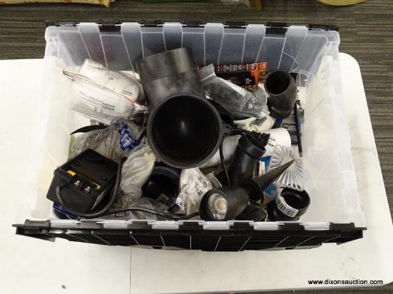 (TABLE) TUB LOT OF ASSORTED ITEMS