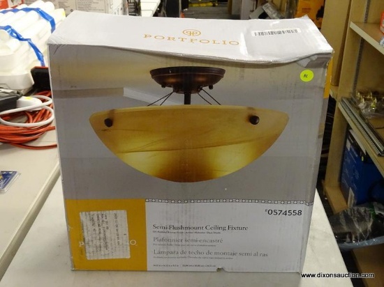 (TABLE) SEMI-FLUSH MOUNT CEILING FIXTURE