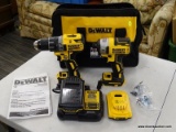 (TABLE) 3 PC. DEWALT DRILL SET