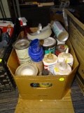 BOX LOT OF ASSORTED CHEMICALS
