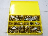 TRAY OF ASSORTED BRASS FITTINGS