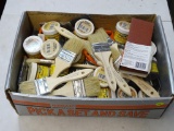 BOX LOT OF ASSORTED WOODWORKING ITEMS
