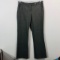 THE LIMITED DREW FIT GRAY PINSTRIPE FLAT FRONT PANTS WOMENS 6