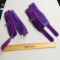 FUZZY PURPLE WRIST STRAPS