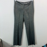 WHITE HOUSE BLACK MARKET GRAY PANTS FLAT FRONT WOMENS 6S