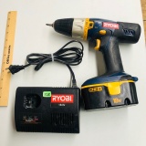 RYOBI 18V CORDLESS DRILL - WORKS