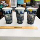 NFL FOOTBALL DALLAS COWBOYS TUMBLERS WITH LENTICULAR IMAGES