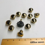 BRASS COLORED DRAWER PULLS, ETC