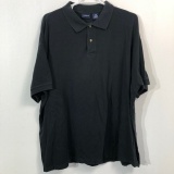 HARBOR BAY POLO SHIRT BLACK MENS 4X BIG