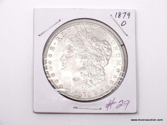 1879-O GEM UNCIRCULATED MORGAN SILVER DOLLAR.