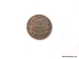 1864 U.S. TWO CENT PIECE.