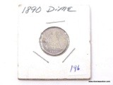 1890 LIBERTY SEATED DIME.