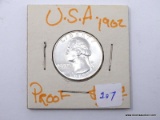 1962-P GEM PROOF WASHINGTON QUARTER.