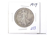 1917 WALKING LIBERTY HALF DOLLAR.