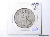 1917-D WALKING LIBERTY HALF DOLLAR.