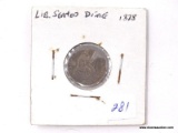 1878 LIBERTY SEATED DIME.