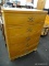 WM E. MILLER FURNITURE CO. 5 DRAWER TALL CHEST WITH 