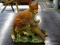 CROWN STAFFORDSHIRE FIGURINE OF A FOX. MEASURES 5 IN X 3 IN X 5 IN. ITEM IS SOLD AS IS WHERE IS WITH