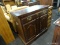 HARDEN FURNITURE SERVER WITH 1 DRAWER OVER 2 DOORS WITH AN INTERIOR SHELF. WITH TOP FOLDED IN