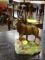 CROWN STAFFORDSHIRE FIGURINE OF A BUCK. MEASURES 5 IN X 5 IN X 7.5 IN. ITEM IS SOLD AS IS WHERE IS