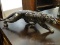 GOEBEL FIGURINE OF A BLACK PANTHER. #36 024 16. MEASURES 20.5 IN X 5 IN X 6 IN. ITEM IS SOLD AS IS