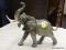 GOEBEL FIGURINE OF AN ELEPHANT. #306. MEASURES 9 IN X 4.5 IN X 7 IN. ITEM IS SOLD AS IS WHERE IS