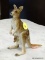GOEBEL FIGURINE OF A KANGAROO. #86017. MEASURES 4 IN X 2 IN X 5 IN. ITEM IS SOLD AS IS WHERE IS WITH