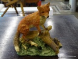 CROWN STAFFORDSHIRE FIGURINE OF A FOX. MEASURES 5 IN X 3 IN X 5 IN. ITEM IS SOLD AS IS WHERE IS WITH
