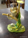 CROWN STAFFORDSHIRE FIGURINE OF A MOUSE EATING CORN. MEASURES 3 IN X 2 IN X 4 IN. ITEM IS SOLD AS IS