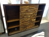 MODERN SLIDING DOOR GENTLEMANS DRESSER. HAS A SINGLE SLIDING DOOR WHICH CAN BE USED TO COVER 1 SIDE