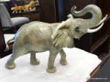 GOEBEL FIGURINE OF AN ELEPHANT. #36 018. MEASURES 20 IN X 10 IN X 15 IN. ITEM IS SOLD AS IS WHERE IS