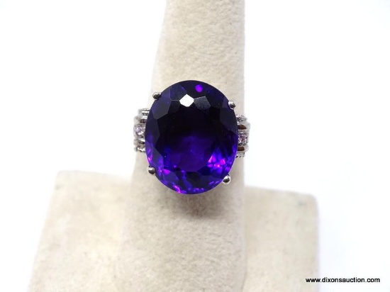.925 AAA QUALITY 15.10 CT FACETED AMETHYST COLOR CHANGE FROM AMETHYST TO A SWEET PINK HUE UNDERLIGHT