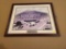 (BAS) VINTAGE EBBETS FIELD FIELD PRINT SIGNED BY PLAYERS FROM THE BROOKLYN DODGERS (CIRCA 1950'S).