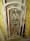 (FURN) WHITE PAINTED WOOD AND METAL DECORATIVE PANEL. MEASURES 34 IN X 66 IN. ITEM IS SOLD AS IS