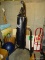 (FURN) EVERLAST PUNCHING BAG WITH BLACK METAL STAND. MEASURES 49 IN X 58 IN X 86 IN. ALSO INCLUDES A