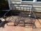 (OUT) MARTHA LIVING PATIO BENCH. WITH CRISS-CROSS STYLE BACK. MEASURES 46 IN X 27 IN X 33 IN. ITEM