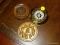 (BAS) LOT OF 3 PAPERWEIGHTS TO INCLUDE A ST. PATRICK'S CATHEDRAL, A COMPASS STYLE PAPERWEIGHT, AND A