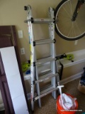 (GAR) FOLDING GORILLA LADDER. MEASURES APPROXIMATELY 10 FT. ITEM IS SOLD AS IS WHERE IS WITH NO