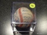 (BAS) AUTOGRAPHED BASEBALL SIGNED BY THE YANKEES BASEBALL TEAM (CIRCA 1990'S). ITEM IS SOLD AS IS