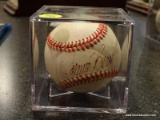 (BAS) AUTOGRAPHED BASEBALL SIGNED BY JOHNNY BENCH. ITEM IS SOLD AS IS WHERE IS WITH NO GUARANTEES OR