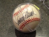 (BAS) AUTOGRAPHED BASEBALL SIGNED BY JOHNNY BENCH. ITEM IS SOLD AS IS WHERE IS WITH NO GUARANTEES OR