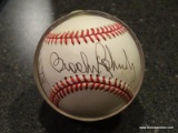 (BAS) AUTOGRAPHED BASEBALL SIGNED BY BROOKS ROBINSON. ITEM IS SOLD AS IS WHERE IS WITH NO GUARANTEES