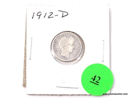 1912-D Dime - Barber